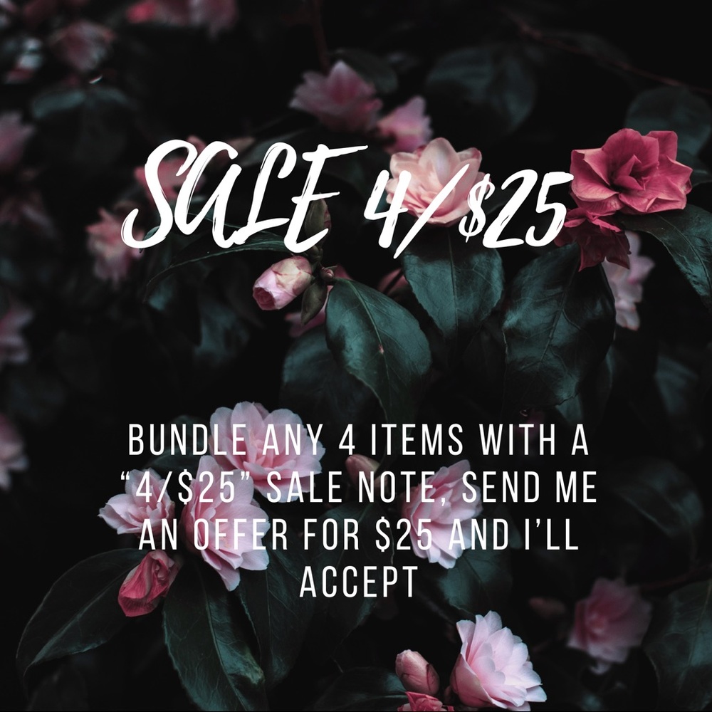 4/$25 Sale